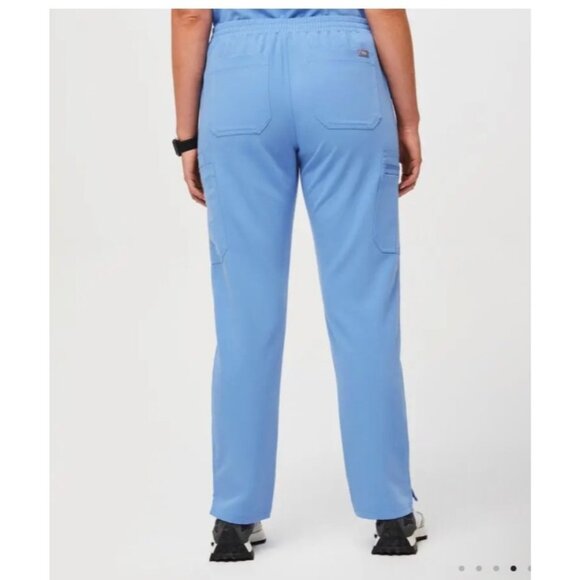 Figs Womens Yola Scrub Pants Size L Technical Collection Navy Blue High Waisted - Picture 4 of 7